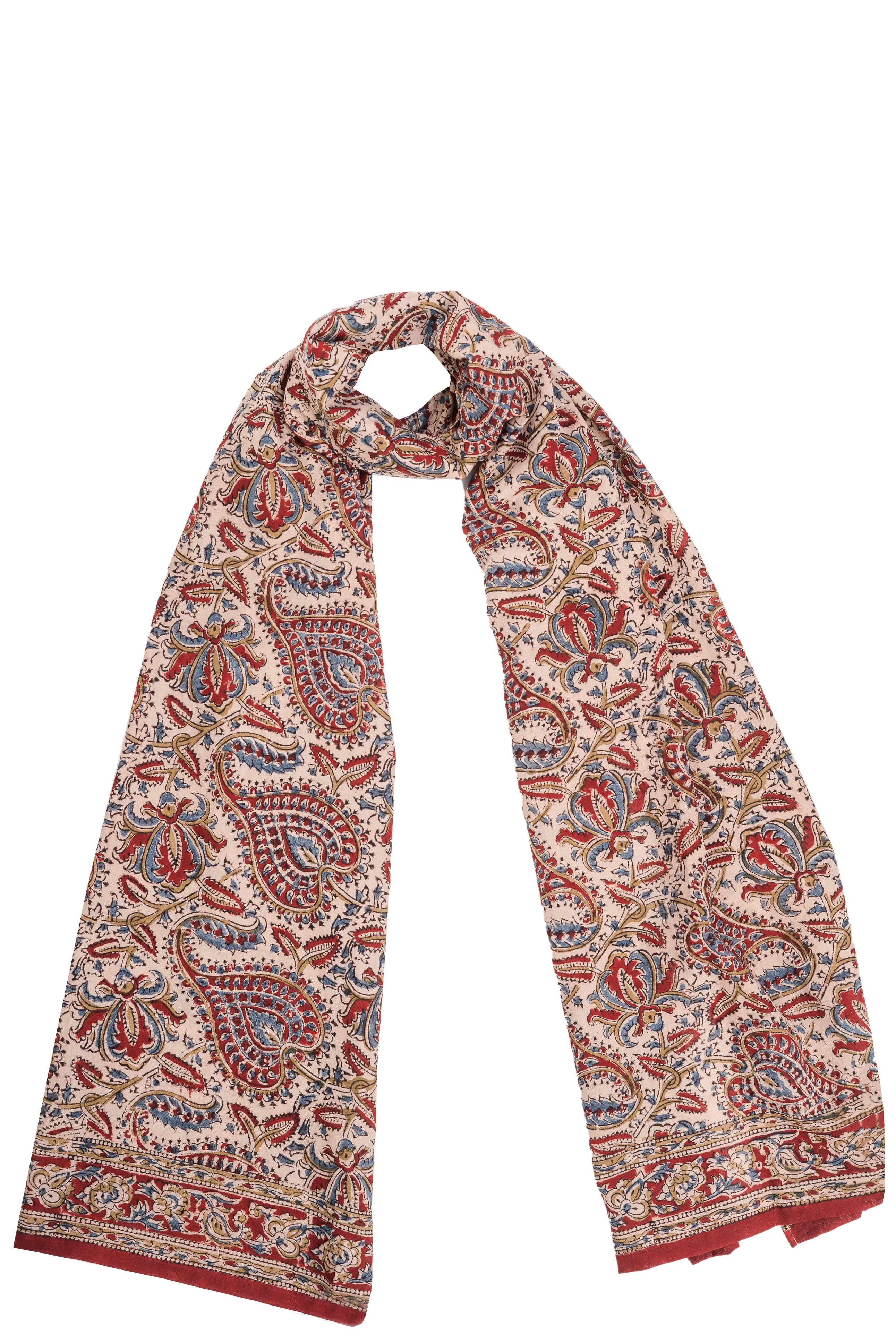 600-056 Women's Scarf - Hand Block Printed