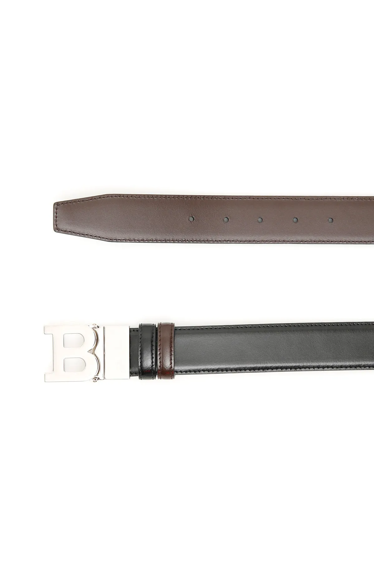 Bally reversible b buckle belt