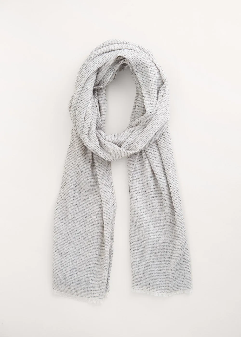 BONITA VISCOSE COTTON SCARF - LIGHT GREY