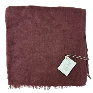 Brunello Cucinelli Cashmere Scarf Plum - Large Women Shawl