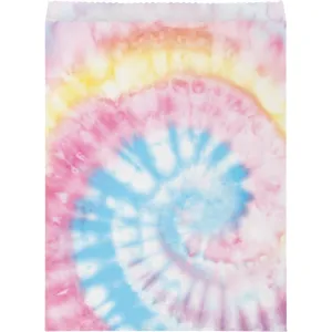 Bulk Tie Dye Party Paper Treat Bags (96 per Case)