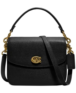 Cassie 19 crossbody in polished pebbled leather COACH