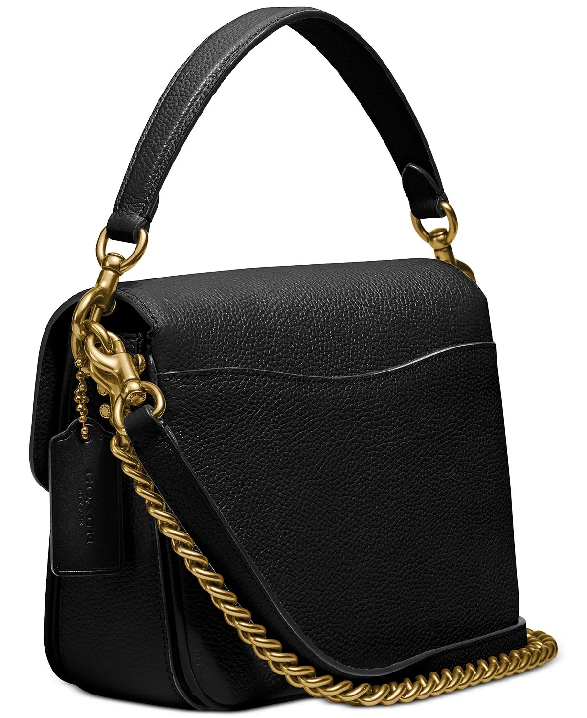 Cassie 19 crossbody in polished pebbled leather COACH