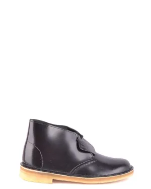 Clarks Desert Boot Black Leather Men's Boots