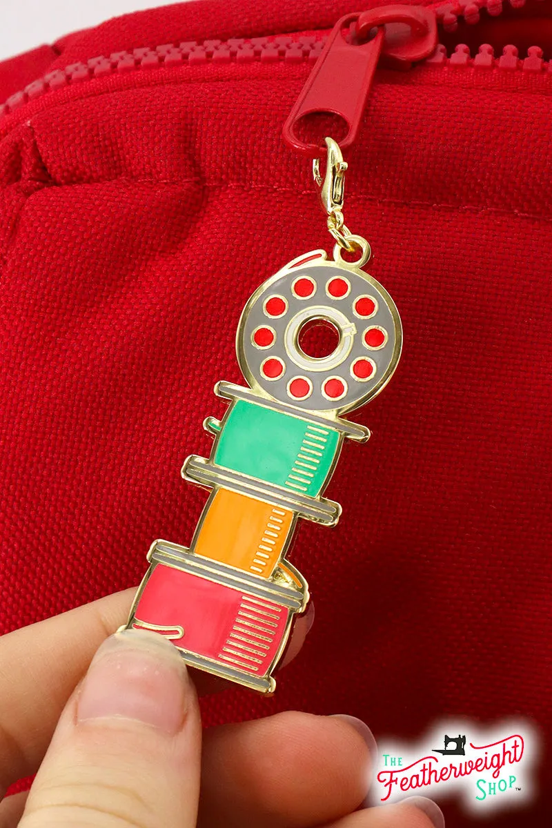 Enamel Charm Zipper Pull by Cathe Holden - BOBBINS & SNIPS