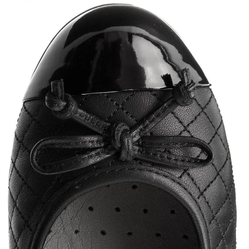 Geox Girl's Jr Plie Black Quilt (Sizes 29-34)