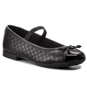 Geox Girl's Jr Plie Black Quilt (Sizes 29-34)