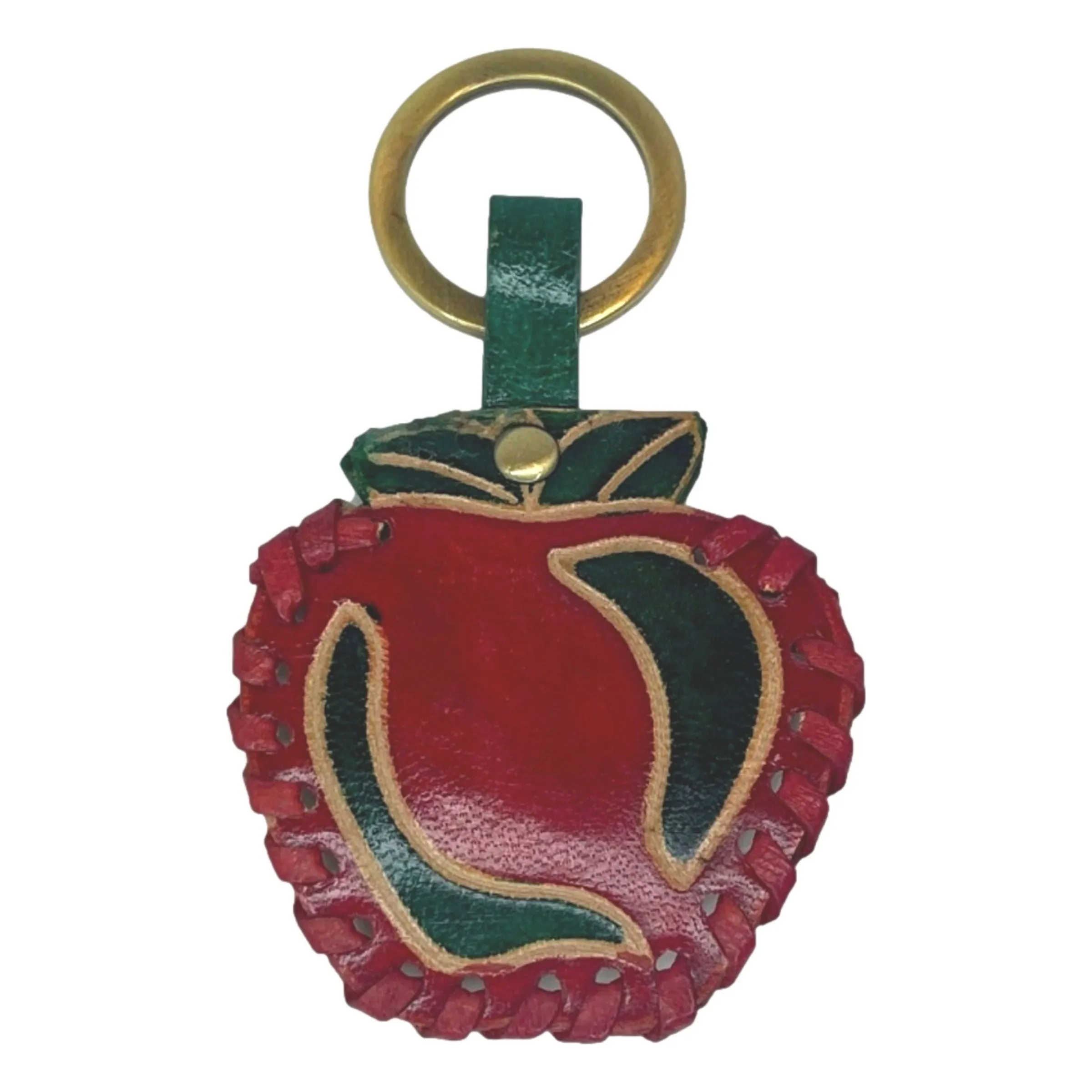 Hand Painted Shantiniketan Leather Key Chains