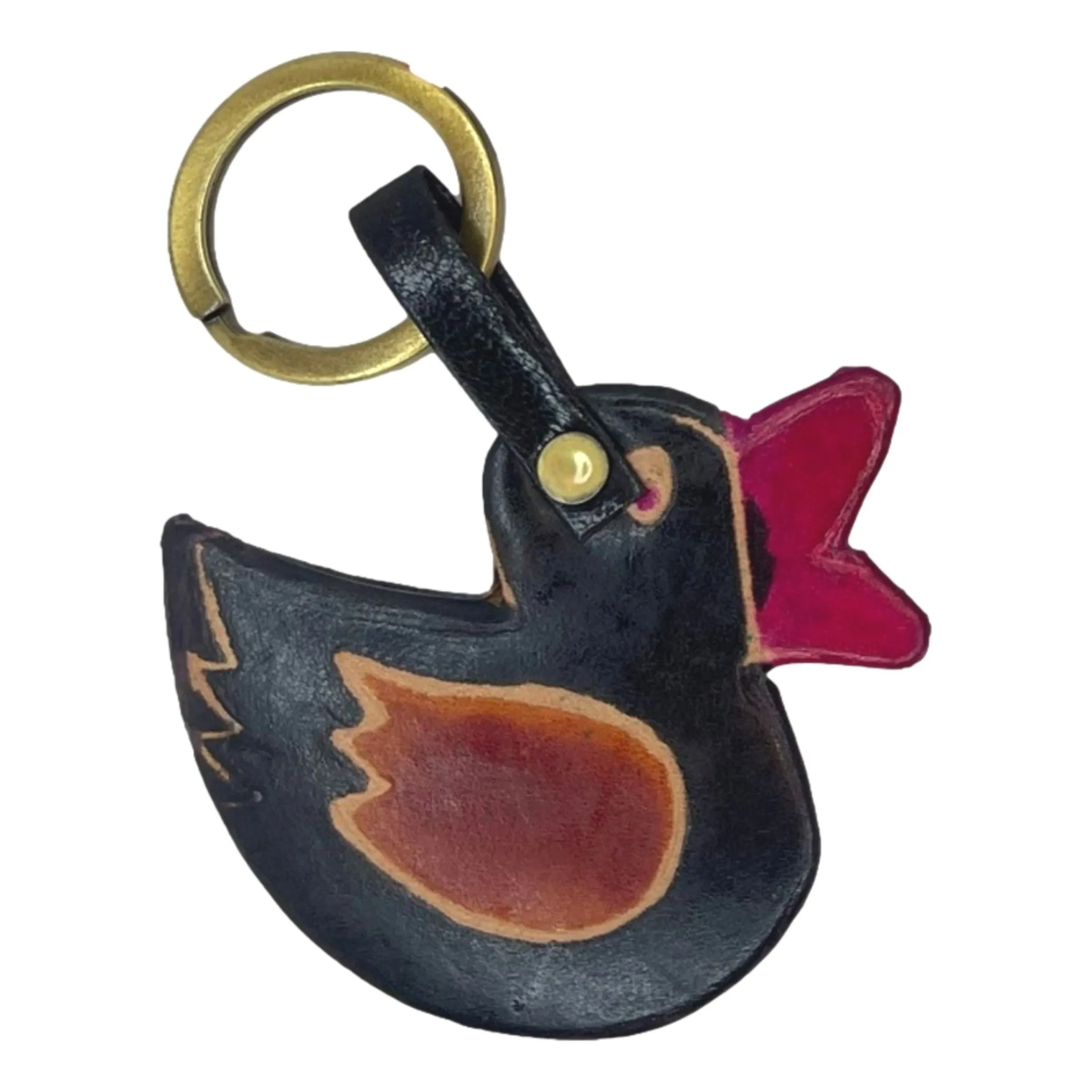 Hand Painted Shantiniketan Leather Key Chains