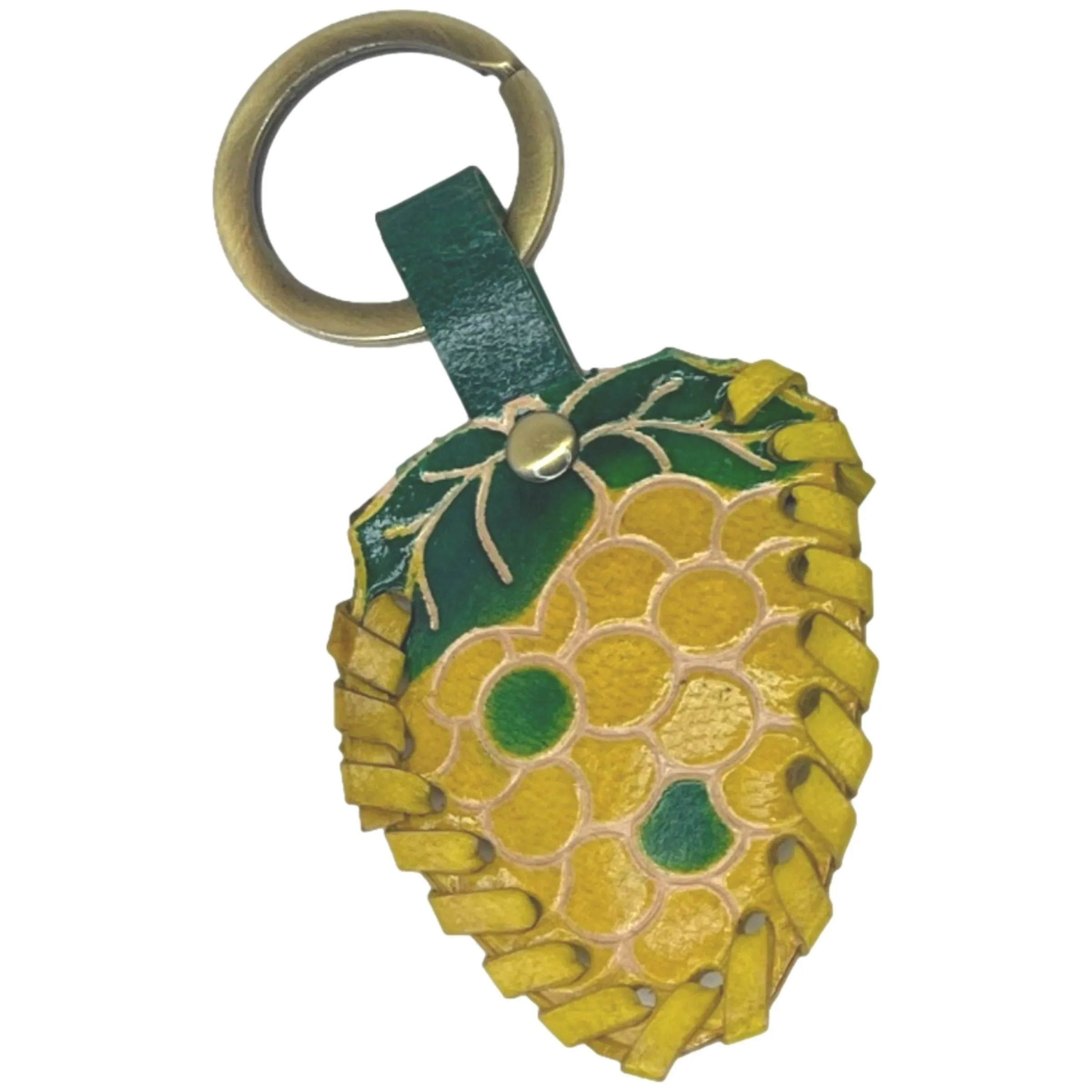 Hand Painted Shantiniketan Leather Key Chains