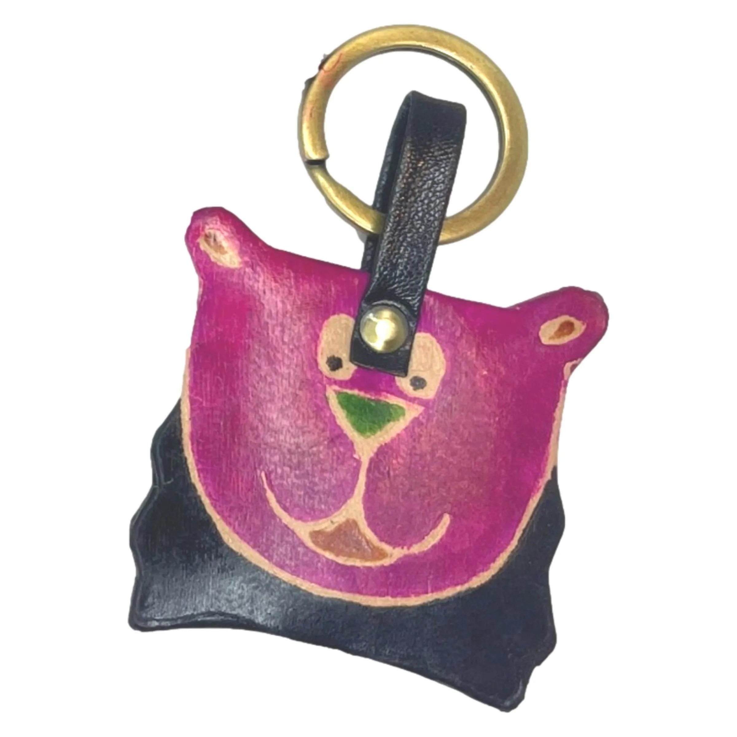 Hand Painted Shantiniketan Leather Key Chains