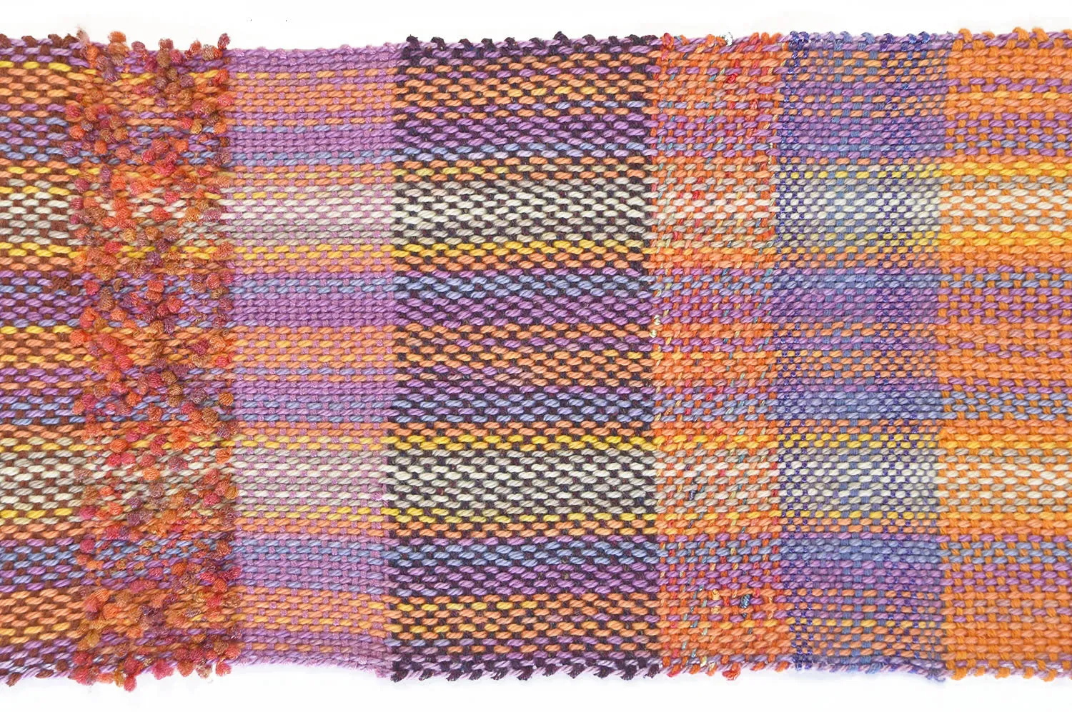 Handwoven Scarf, "Jazz," 8 x 72 inches