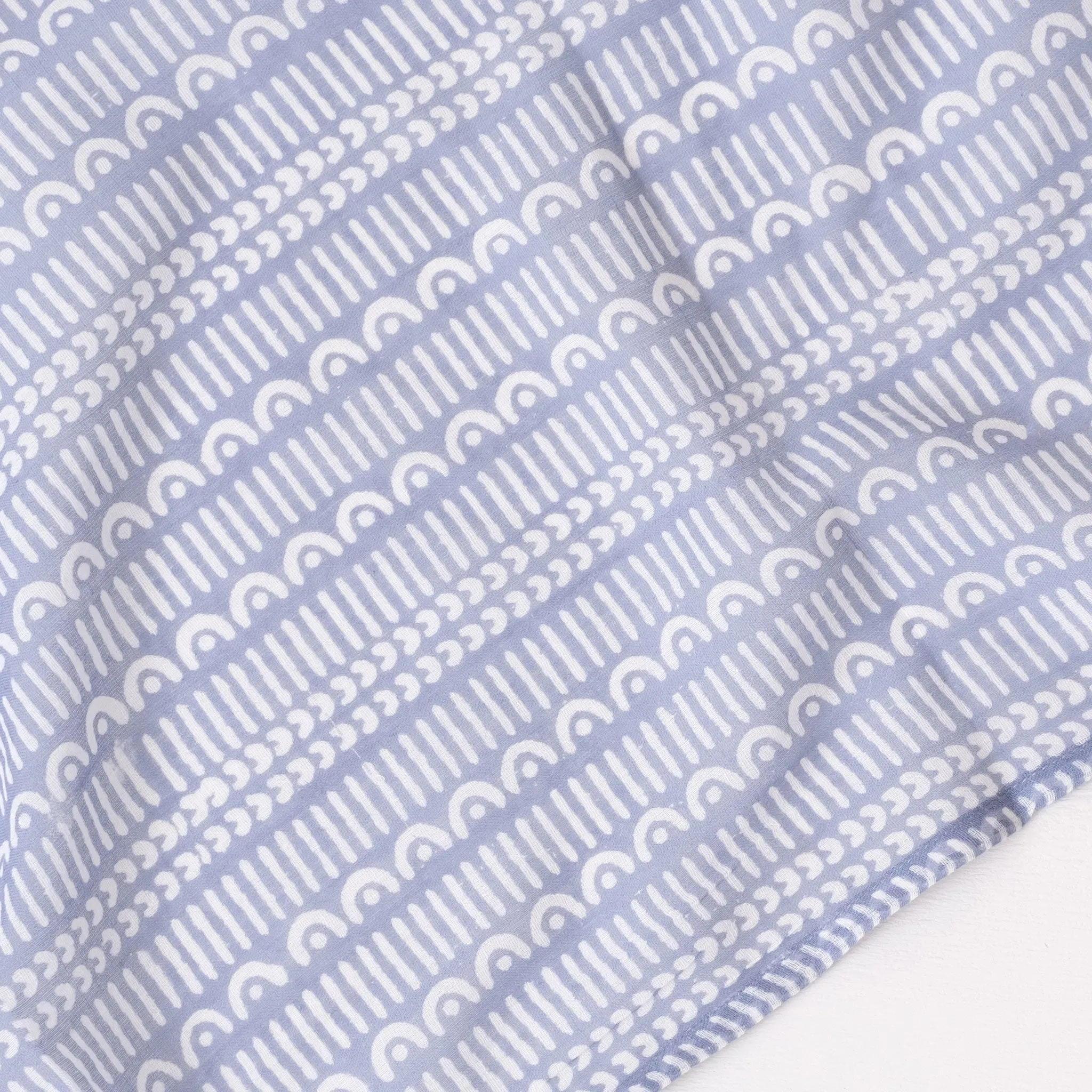 Javie Cloud Block Printed Scarf