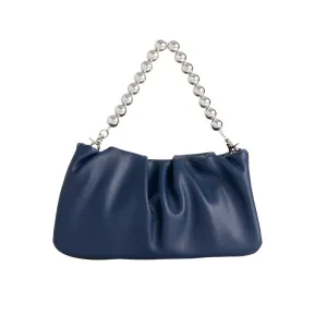 Koko Navy Small Soft Faux Leather Bag