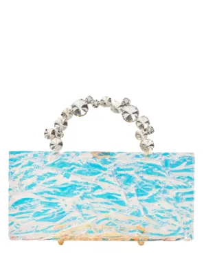 L'Afshar Leon Iridescent Clutch