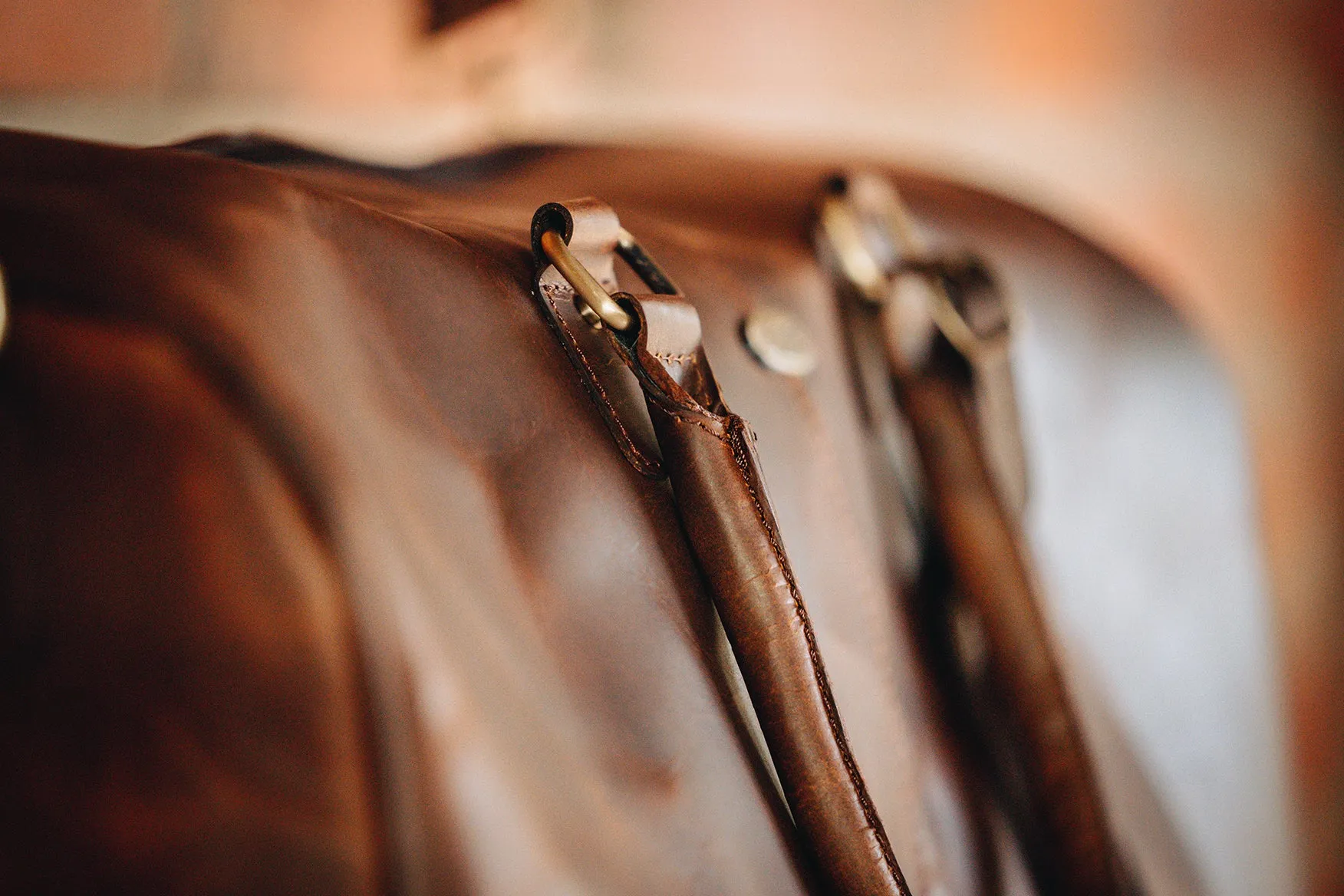 Leather Overnight Duffel Bag