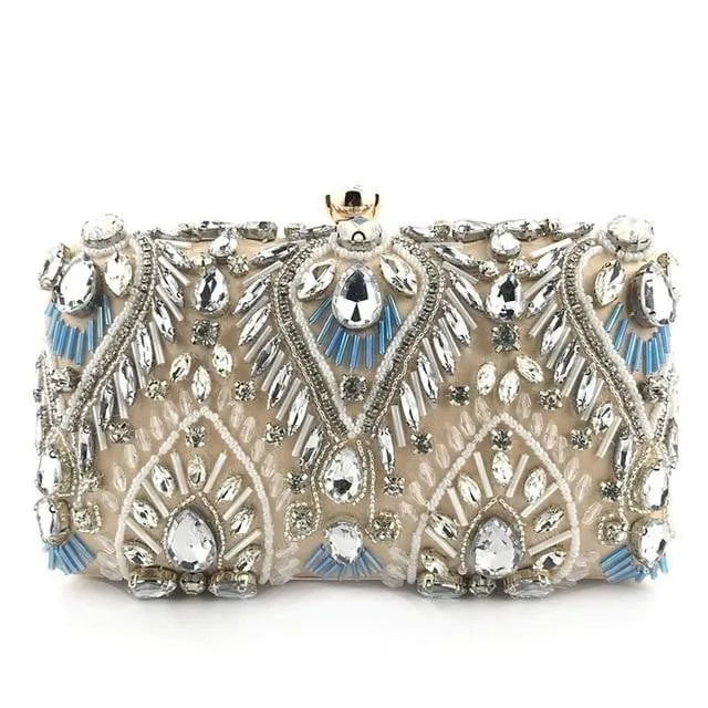 Luxy Moon Beaded Evening Bags Diamond Rhinestone Clutches