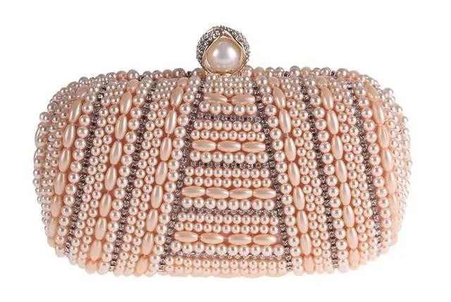 Luxy Moon Beaded Evening Bags Luxury Pearls Clutches