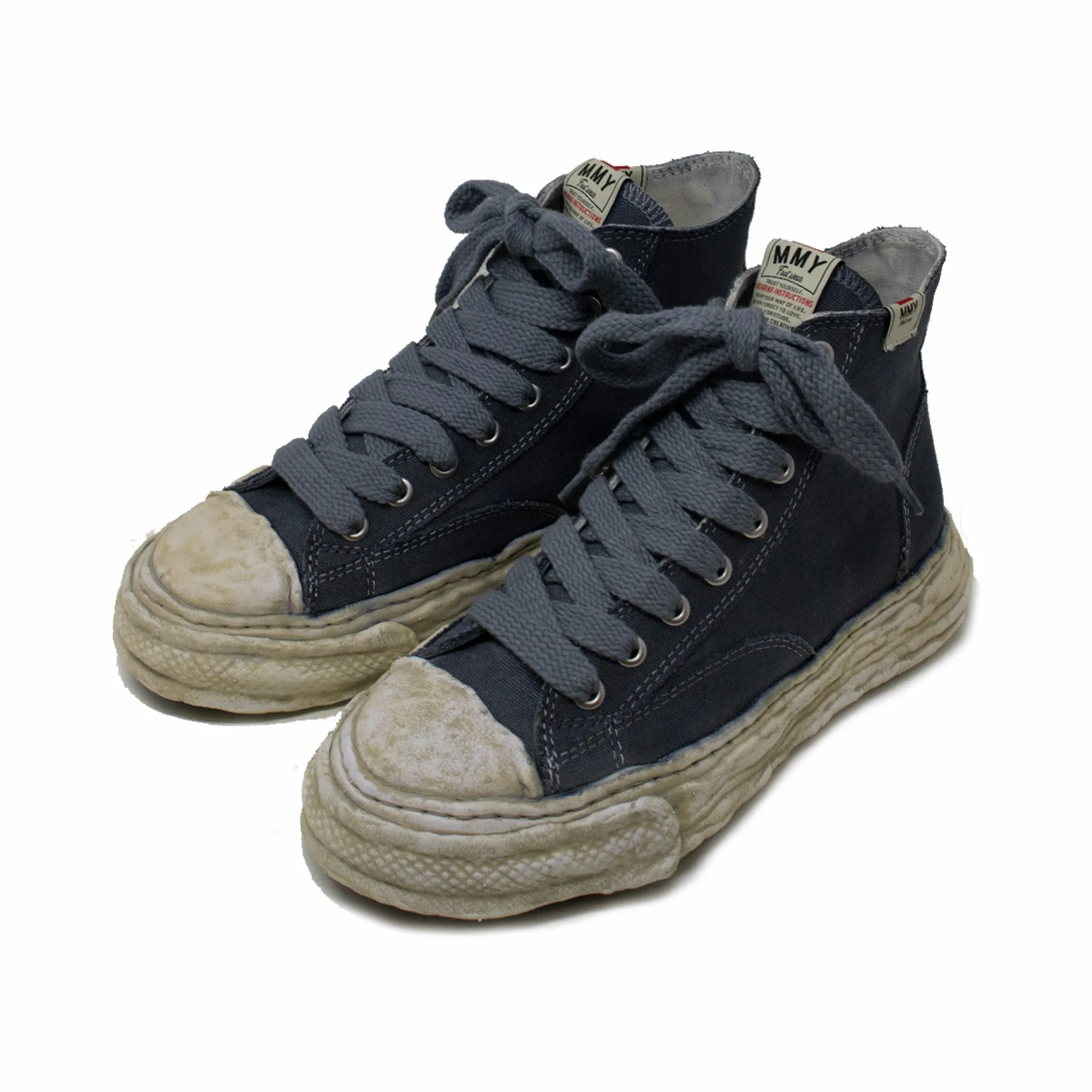 Maison MIHARA YASUHIRO "Peterson 23" OG Sole Canvas High-Top Sneaker (Black)