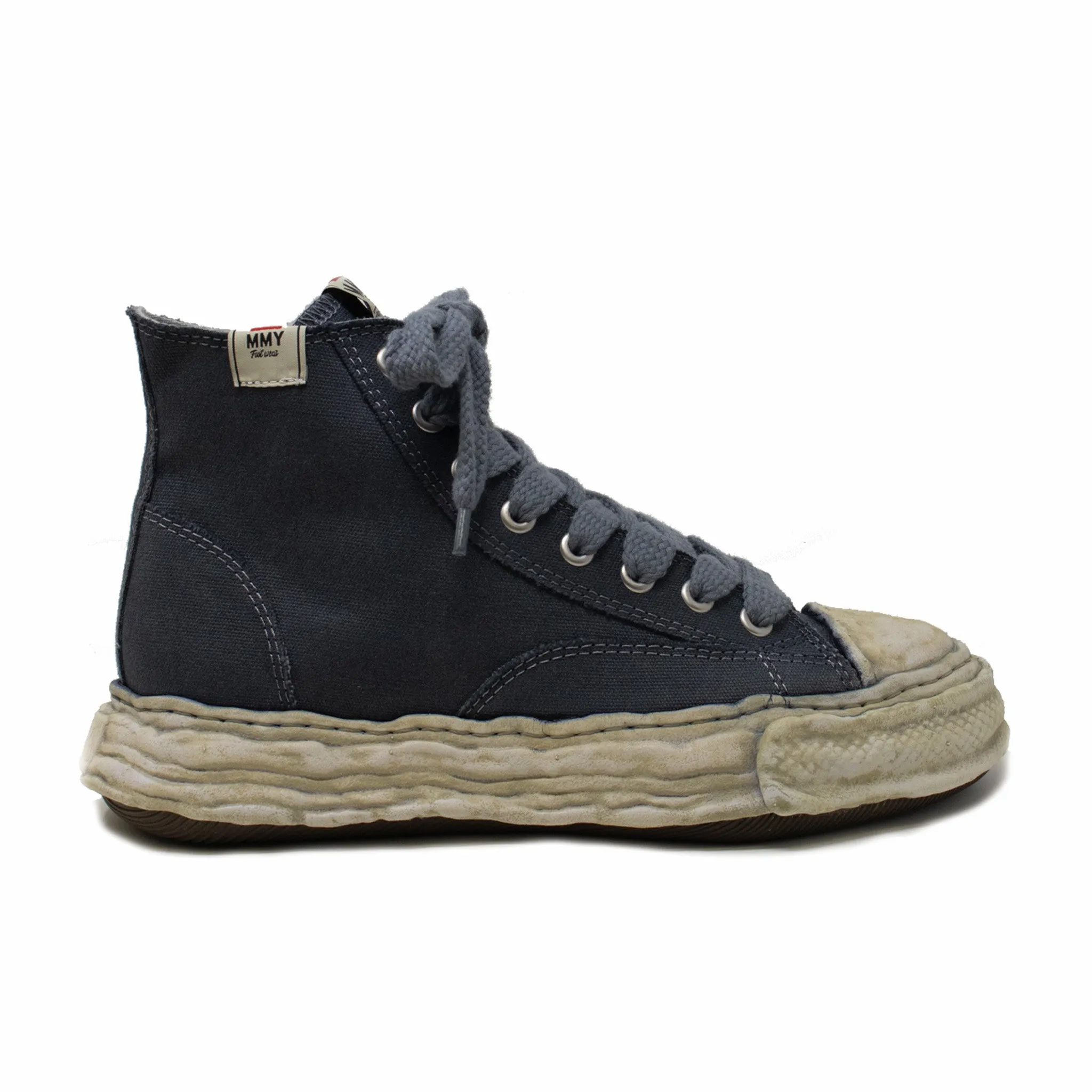 Maison MIHARA YASUHIRO "Peterson 23" OG Sole Canvas High-Top Sneaker (Black)