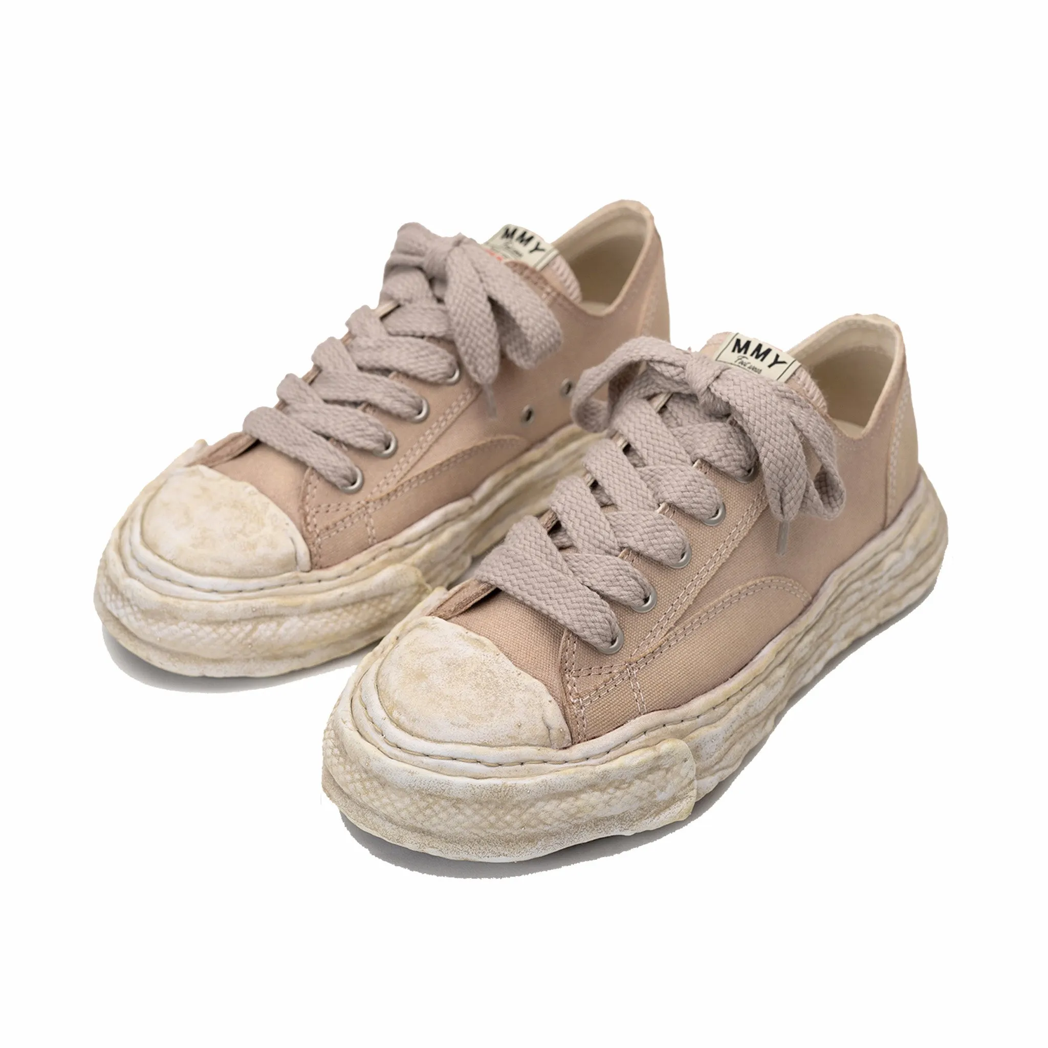 Maison MIHARA YASUHIRO "Peterson 23" OG Sole Canvas Low-Top Sneaker (Brown)