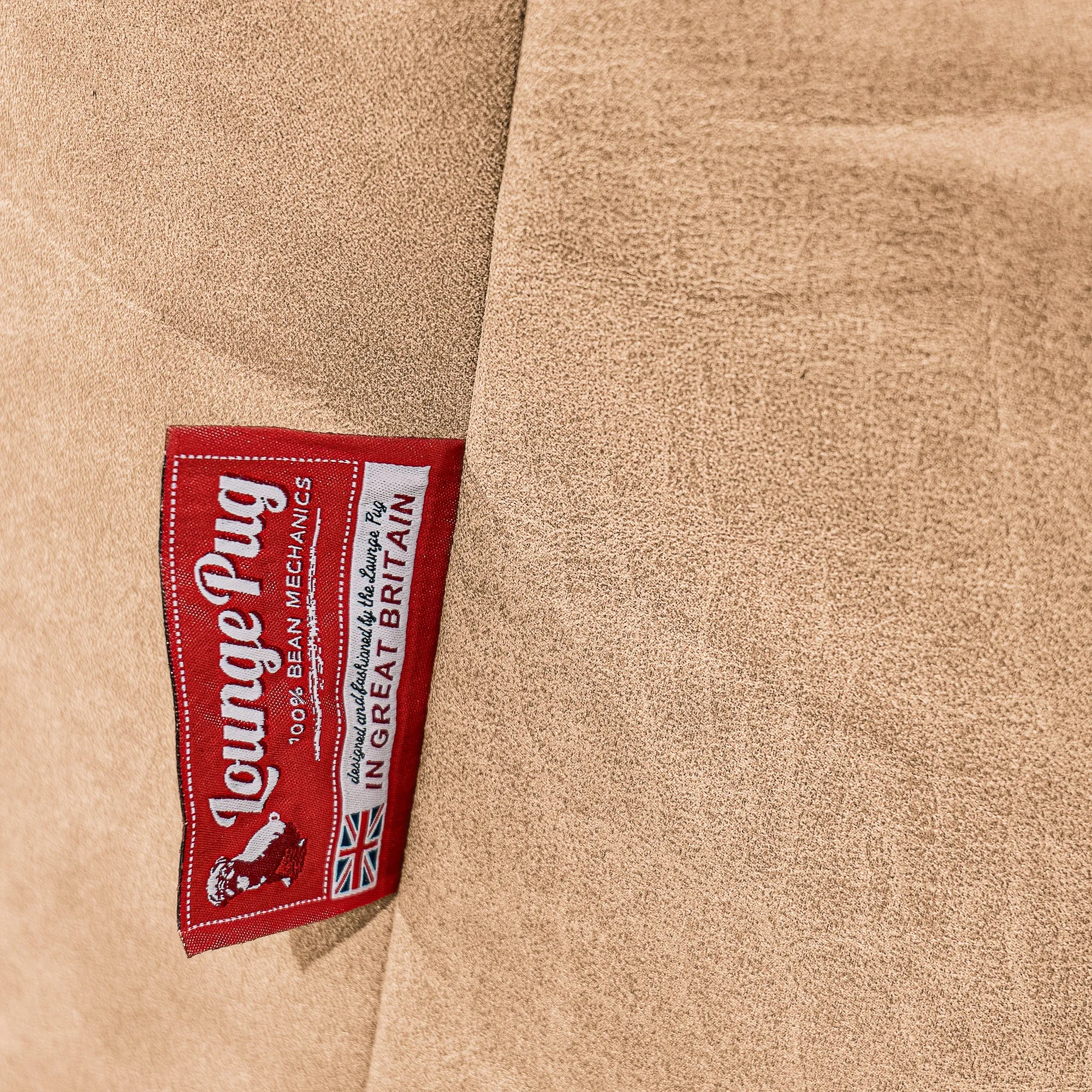 Mammoth Bean Bag Sofa - Distressed Leather Honey Brown