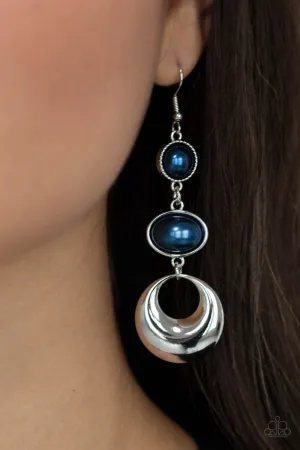 Paparazzi Bubbling To The Surface - Blue Pearl Earrings