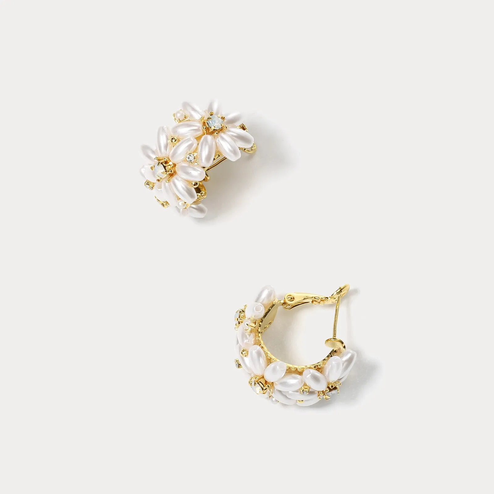 Pearl Floral Earrings