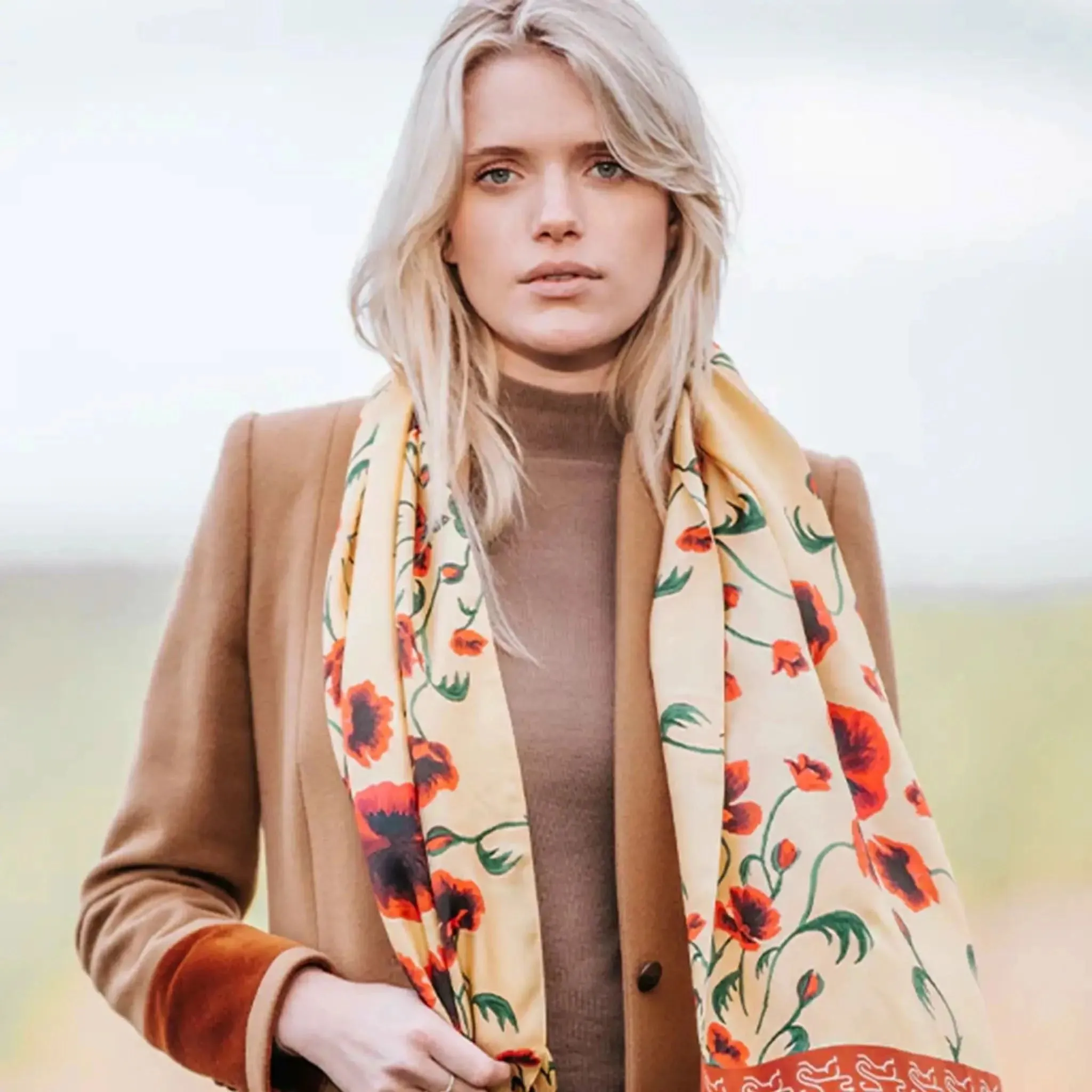 Poppy Vine Long Scarf