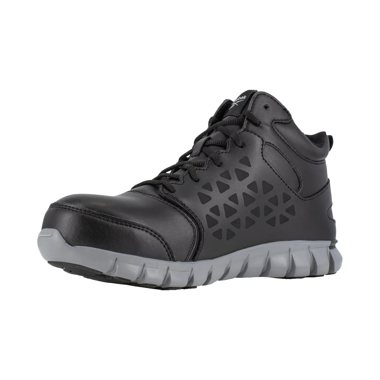 Reebok Mens Black Mesh Work Boots Athletic CT WP