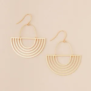 Refined Earring Collection - Solar Rays/ Gold Vermeil