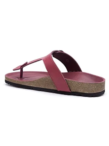 REFOAM OWRFMO-01(W) Women's Outdoor | Trendy | Stylish Maroon Synthetic Leather Casual Sandal