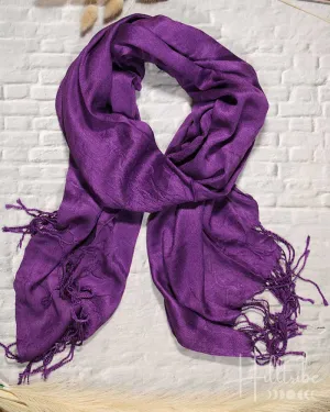 Royal Purple Silk Blend Pashmina