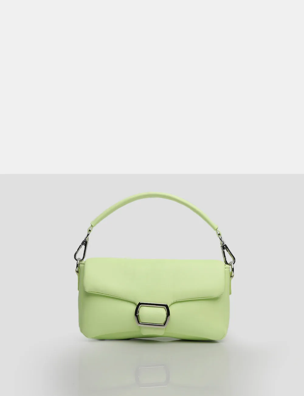 The Capri Lime Padded Shoulder Bag