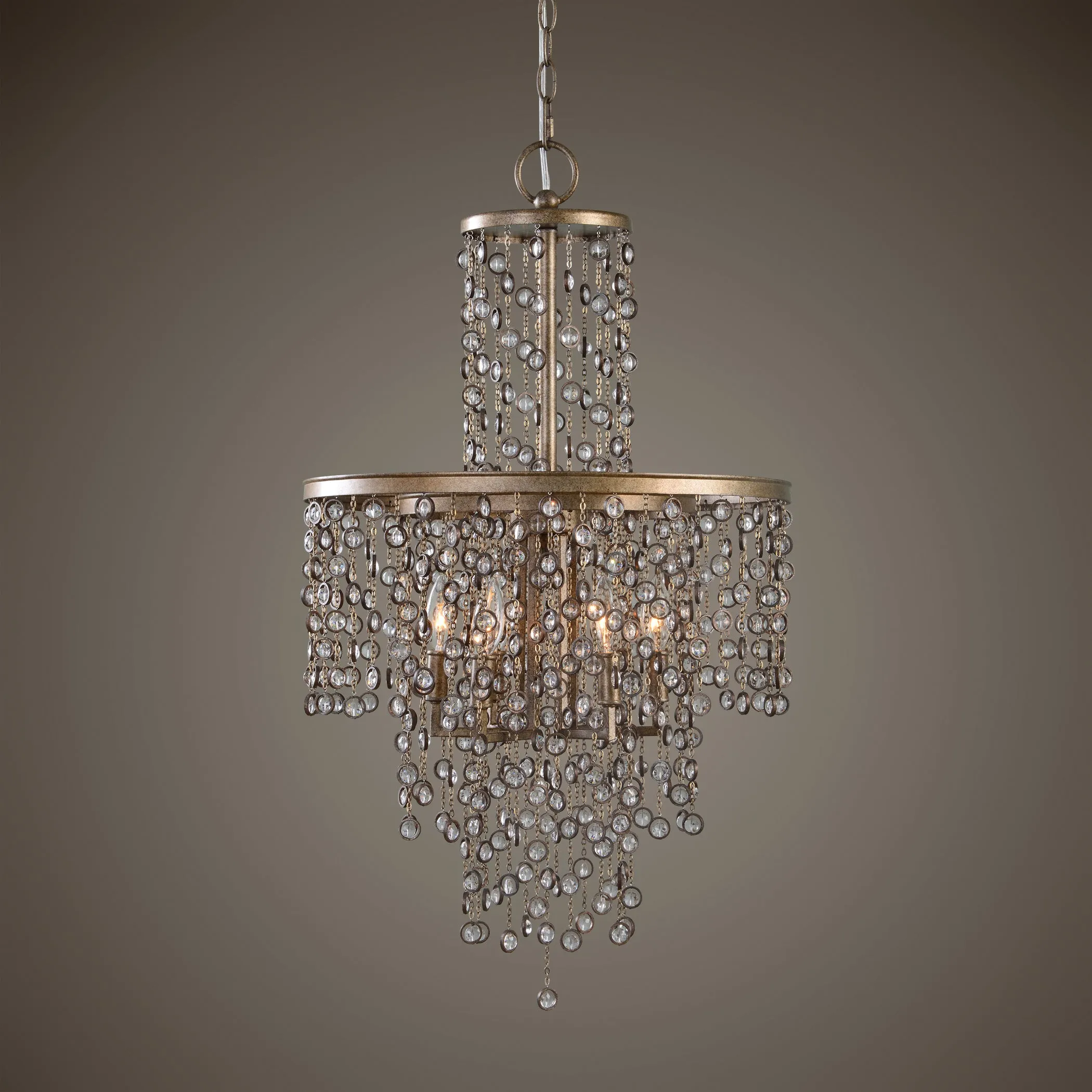 Uttermost Valka 6 Light Crystal Chandelier