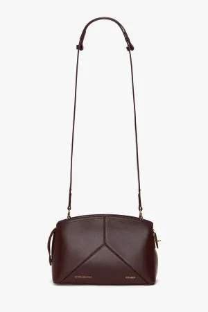 Victoria Crossbody Bag In Burgundy Leather